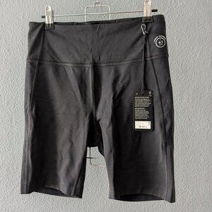 NWT Women's Black Allbirds Merino Wool Blend Natural Bike Shorts Sz S